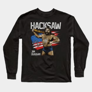 Hacksaw Jim Duggen Flag Long Sleeve T-Shirt